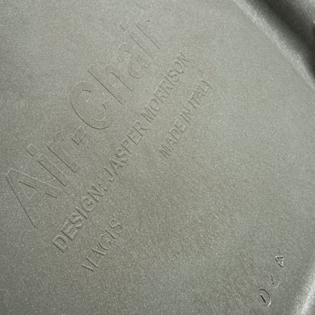Chaise empilable RE Air-Chair plastique gris / Recyclé - Jasper Morrison, 2000 - Magis