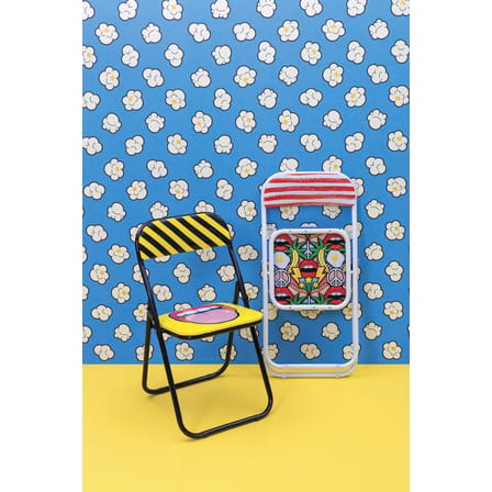 Chaise pliante Tongue plastique multicolore / Rembourrée - Seletti