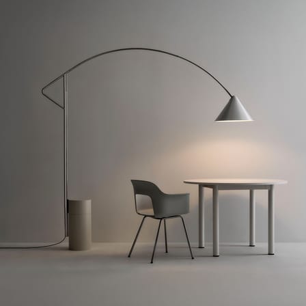 Lampadaire Compass / Extensible, pivotant et orientable - Hay