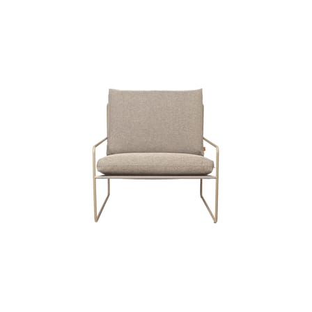 Fauteuil rembourré Desert tissu beige - Ferm Living