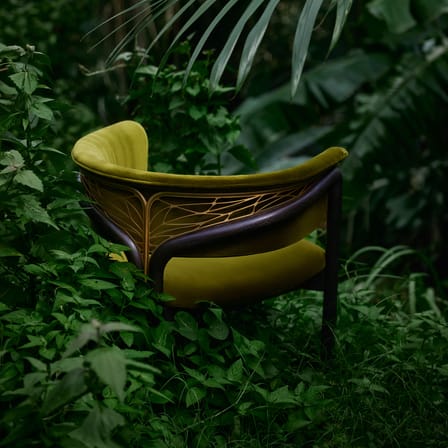 Fauteuil rembourré Volita INDOOR tissu vert - MORPHO