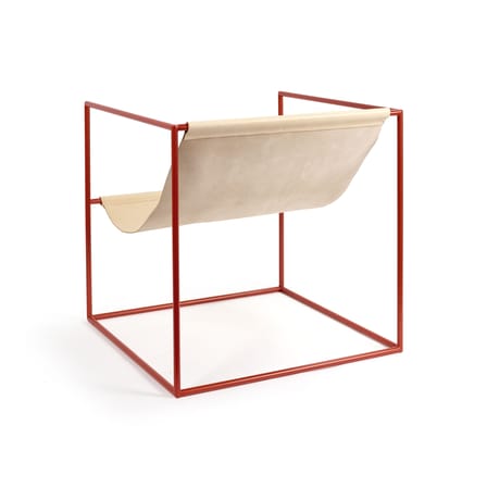 Fauteuil Solo Seat cuir beige - valerie objects