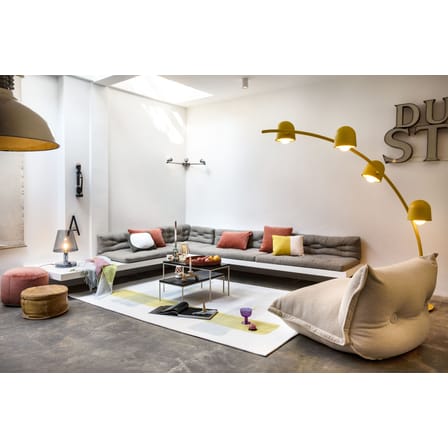 Lampadaire Big Lebow métal jaune / H 234 x L 186 cm - 4 abat-jours orientables - Fatboy