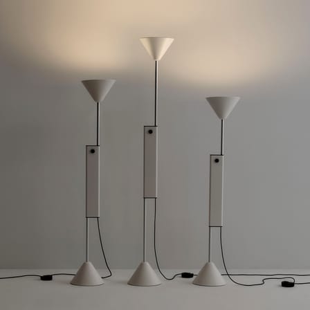 Lampadaire Twist métal blanc / Hauteur réglable - Hay