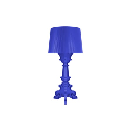 Lampe de table Bourgie plastique bleu / H 68 à 78 cm - Ferruccio Laviani, 2004 - Kartell
