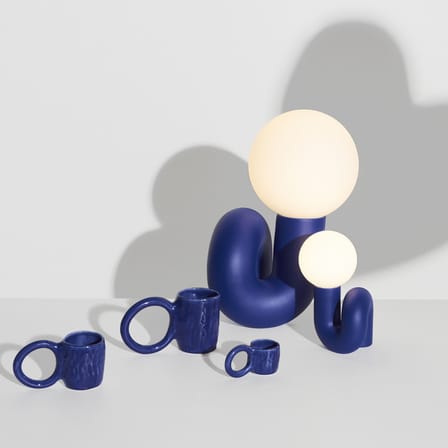 Mug Donut Large céramique bleu / Ø 9 x H 12 cm - Petite Friture