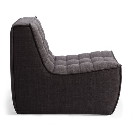N701 Upholstered armchair textile grey / UK version - Ethnicraft