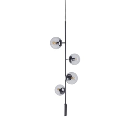 Suspension Orb Lounge verre noir / Verticale - L 41 x H 116 cm - Bolia