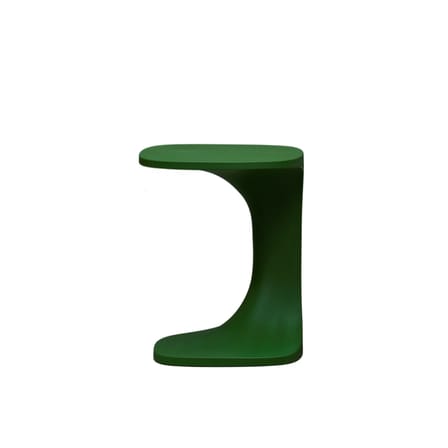 Table d'appoint Font plastique vert / Polyéthylène - 42 x 42 x H 52 cm - Kristalia