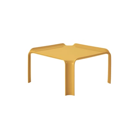 Table d'appoint T877 jaune / Pierre Paulin, réédition 1968 - 50 x 50 cm - Gubi