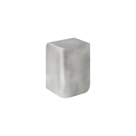 Table d'appoint Volume Side métal argent / 30 x 30 x H 45 cm - Aluminium - Audo Copenhagen