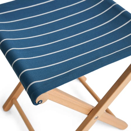 Tabouret pliant Outdoor Market tissu bleu / Jasper Morrison - Hay