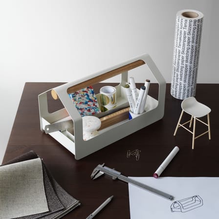 Bac de rangement Haus Toolbox métal gris / 36 x 18 cm - Normann Copenhagen