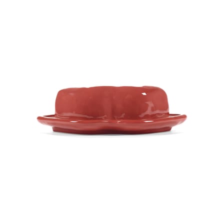 Beurrier Lips céramique rouge / Petit plat avec couvercle - Serax