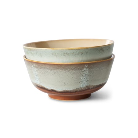 Set de 2 bols 70s ceramics / Ø 19 x H 8,5 cm - HK LIVING