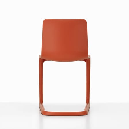 Chaise EVO-C plastique rouge - Vitra