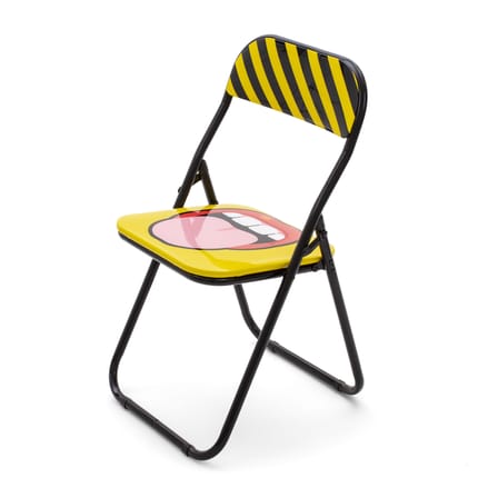 Chaise pliante Tongue plastique multicolore / Rembourrée - Seletti