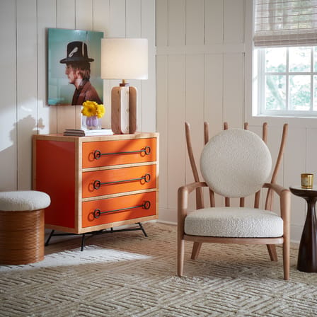 Commode Wellington bois orange / L 91 x H 86 cm - Jonathan Adler