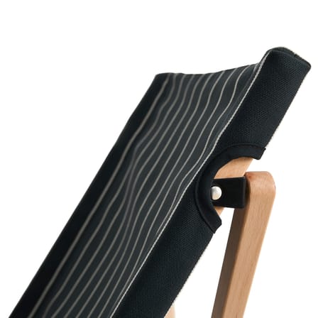 Outdoor Market Folding armchair textile wood black / Jasper Morrison - Hay