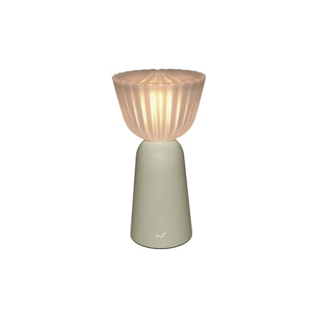 Kabellose, wiederaufladbare Außenlampe Swiing LED metall beige / H 20 cm - Fermob