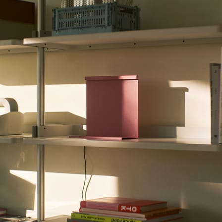 Lampe de table LBM LED métal rose / L 22,5 x H 22 cm - Hay