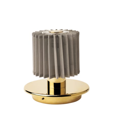 Lampe sans fil rechargeable In The Sun Table LED verre or métal / USB - DCW éditions