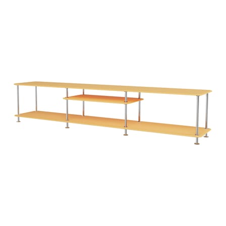 Console basse Montana Free 111010 bois jaune / L 203,4 x P 38 x H 41,7 cm - MONTANA