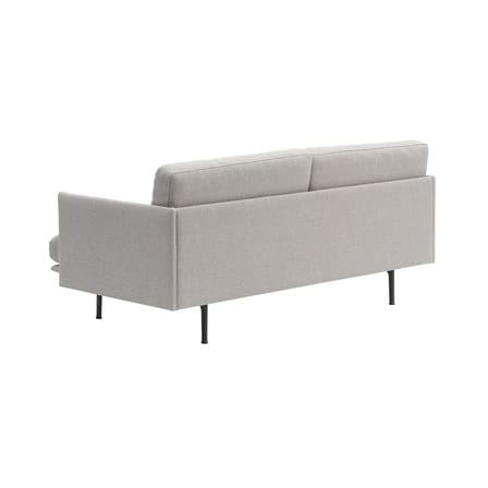Canapé 2 places Outline Soft tissu gris / L 170 cm - Muuto