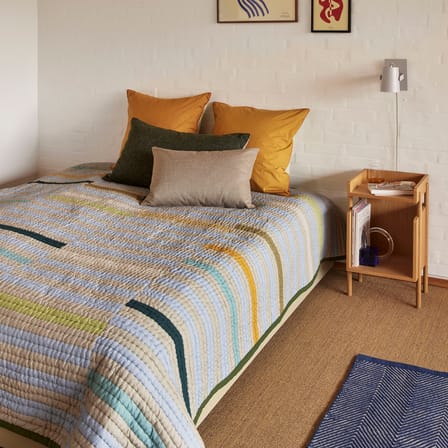 Plaid Twist Block / Couvre-lit matelassé - 260 x 260 cm - HÜBSCH