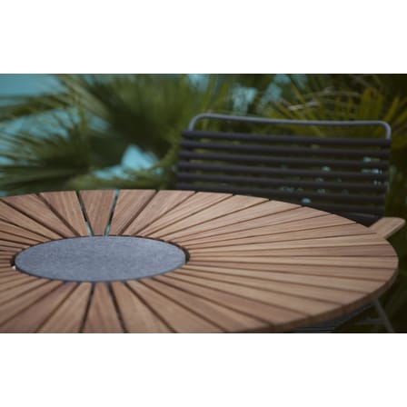 Table ronde Circle bois naturel /  Ø 150 cm - Bambou & granit - Houe