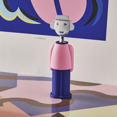 Tire-bouchon Alessandro M. rose bleu / Alessandro Mendini, 1994 - Alessi
