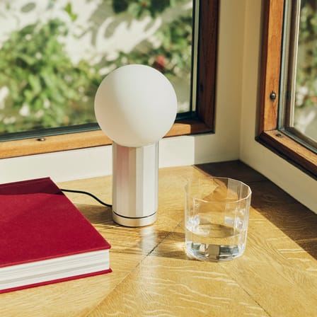 Tischleuchte Turn On glas silber - Hay