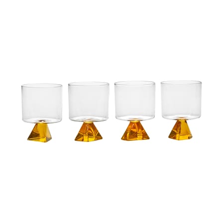 Set de 4 verres à vin Silos jaune - Serax