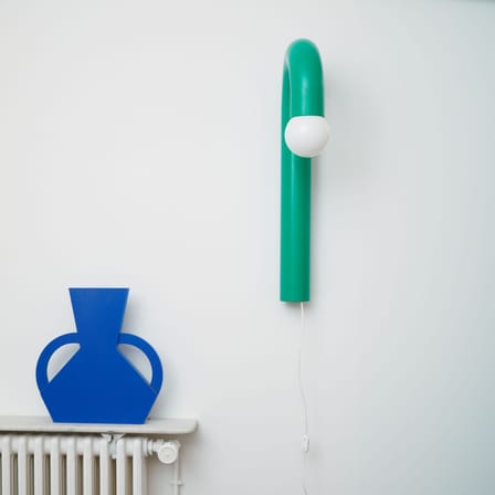 Applique avec prise Potence Simple métal vert / H 80 cm - Axel Chay