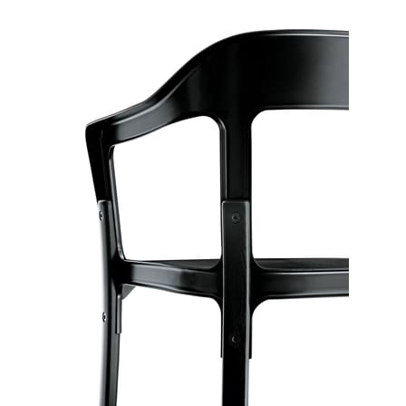 Steelwood Armchair metal white natural wood Wood & metal - Magis