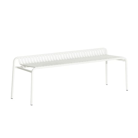 Banc Week-End métal blanc / Aluminium - L 156 cm - Petite Friture