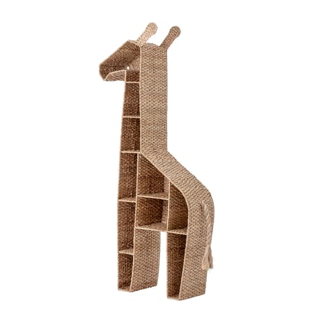 Bibliothèque Girafe fibre végétale beige bois naturel / à poser - L 46 x H 148 cm - Bloomingville