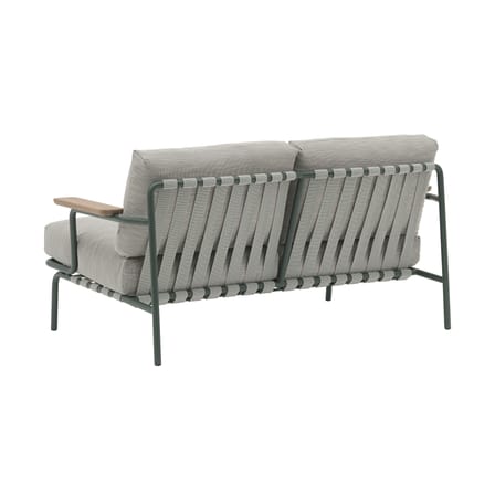 Canapé de jardin 2 places Settle tissu gris / 152,5 cm - Muuto