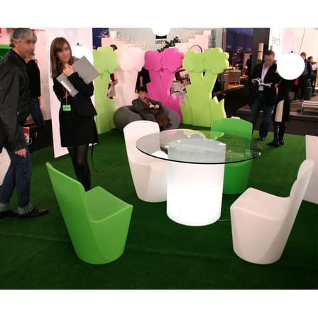 Chaise Zoe plastique blanc - Slide