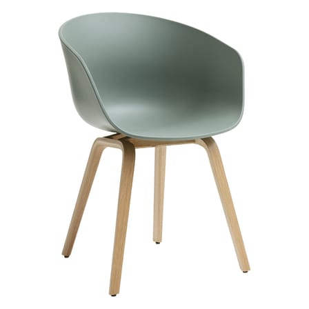 Fauteuil  About a chair AAC22 plastique vert / Recyclé - Hay