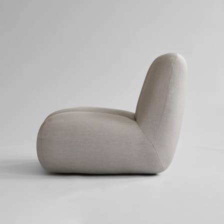 Fauteuil rembourré Toe tissu beige - 101 COPENHAGEN