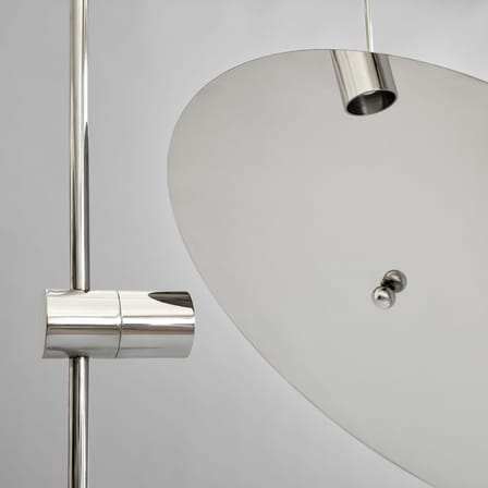 The Moon Floor lamp metal stone silver - 101 COPENHAGEN