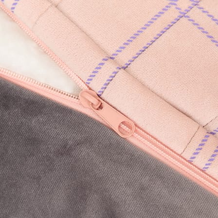 Kindersessel Chelsea textil rosa / Sitzkissen - Eco-velours - NOBODINOZ