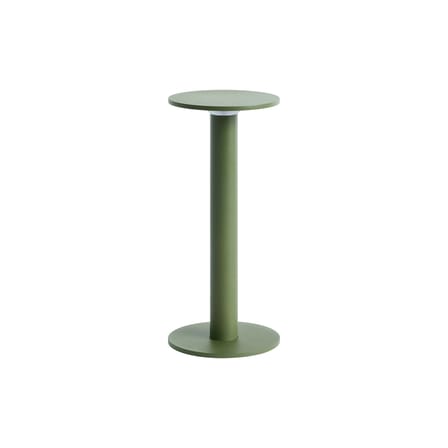 Lampada da esterno ricaricabile senza fili Host Small metallo verde / LED - H 22 cm / Fissaggio magnetico - Hay