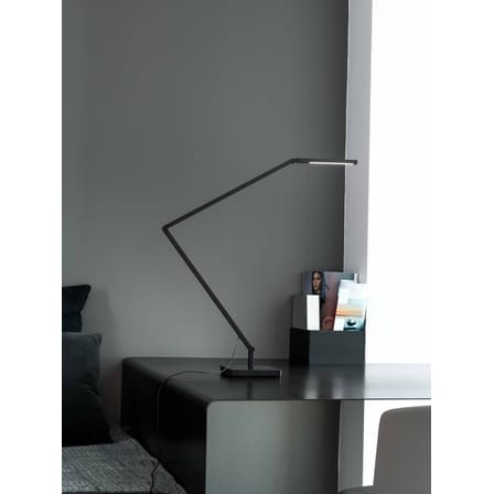 Lampada da tavolo Untitled Linear LED metallo nero / LED - orientabile - Nemo