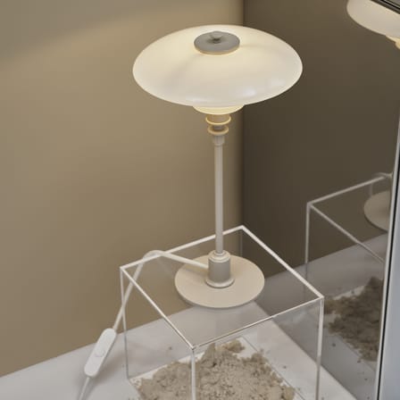 Lampe de table PH 2/1 beige / Réédition 1927 - Louis Poulsen