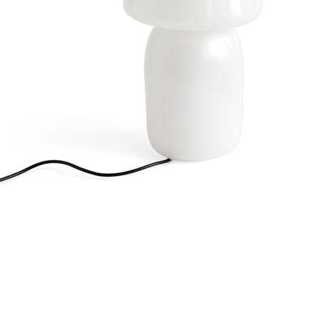 Lampe extérieur sans fil rechargeable Apollo verre blanc / Soufflé bouche - Hay