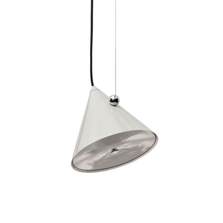 Pose LED Pendant metal beige / Ø 25 x H 24.5 cm - Adjustable - Tom Dixon