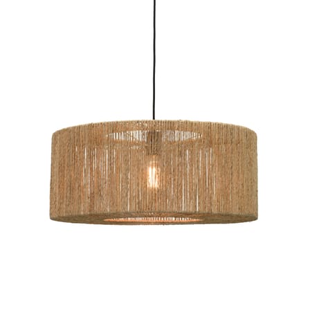 Pendelleuchte Iguazu Large faser beige / Jute - Ø 60 x H 25 cm - GOOD&MOJO