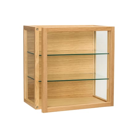 Rangement mural Poetic Small / Vitrine - 40 x 40 cm / Avec porte - HÜBSCH
